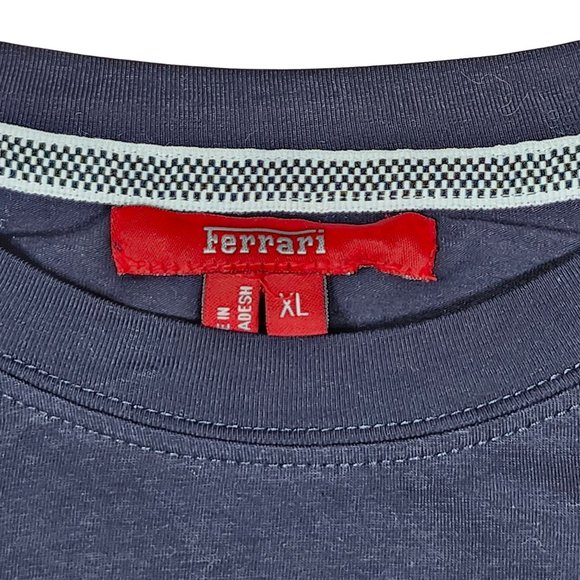 Scuderia Ferrari F1 Formula 1 Glory Ride Graphic T-Shirt Mens Navy White Size XL - Picture 9 of 10